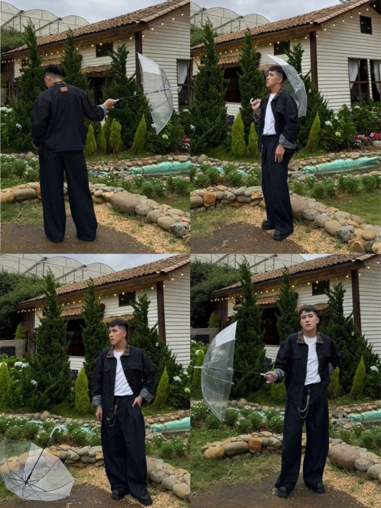 Outfit phối đồ nam đi cà phê Đà Lạt 2025