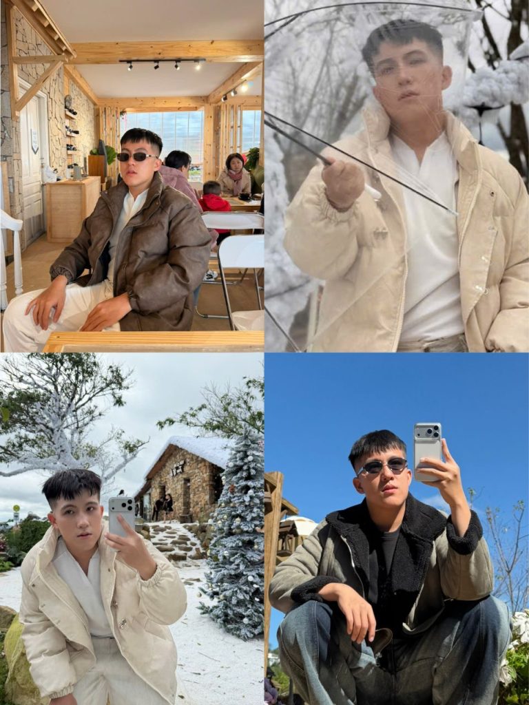 Outfit phối đồ nam đi quán Noel