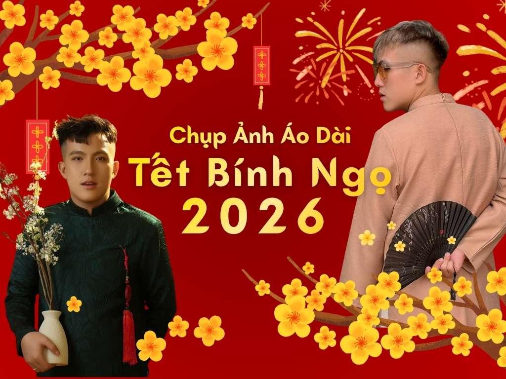 Bí Quyết Chụp Ảnh Áo Dài Tết 2026 Ngoại Cảnh Đẹp “Ngất Ngây”