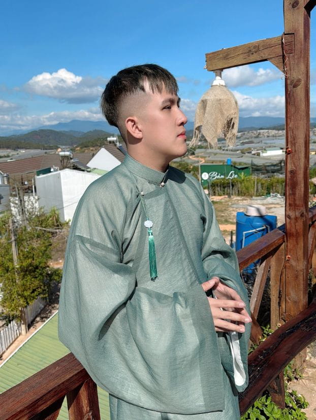 Chụp ảnh áo dài Tết tại Bản Lèo Đà Lạt