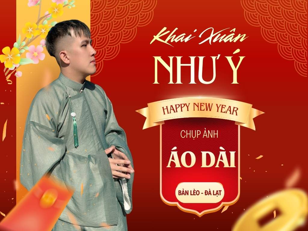 Chụp Ảnh Áo Dài Tết Tại Bản Lèo Đà Lạt 2026